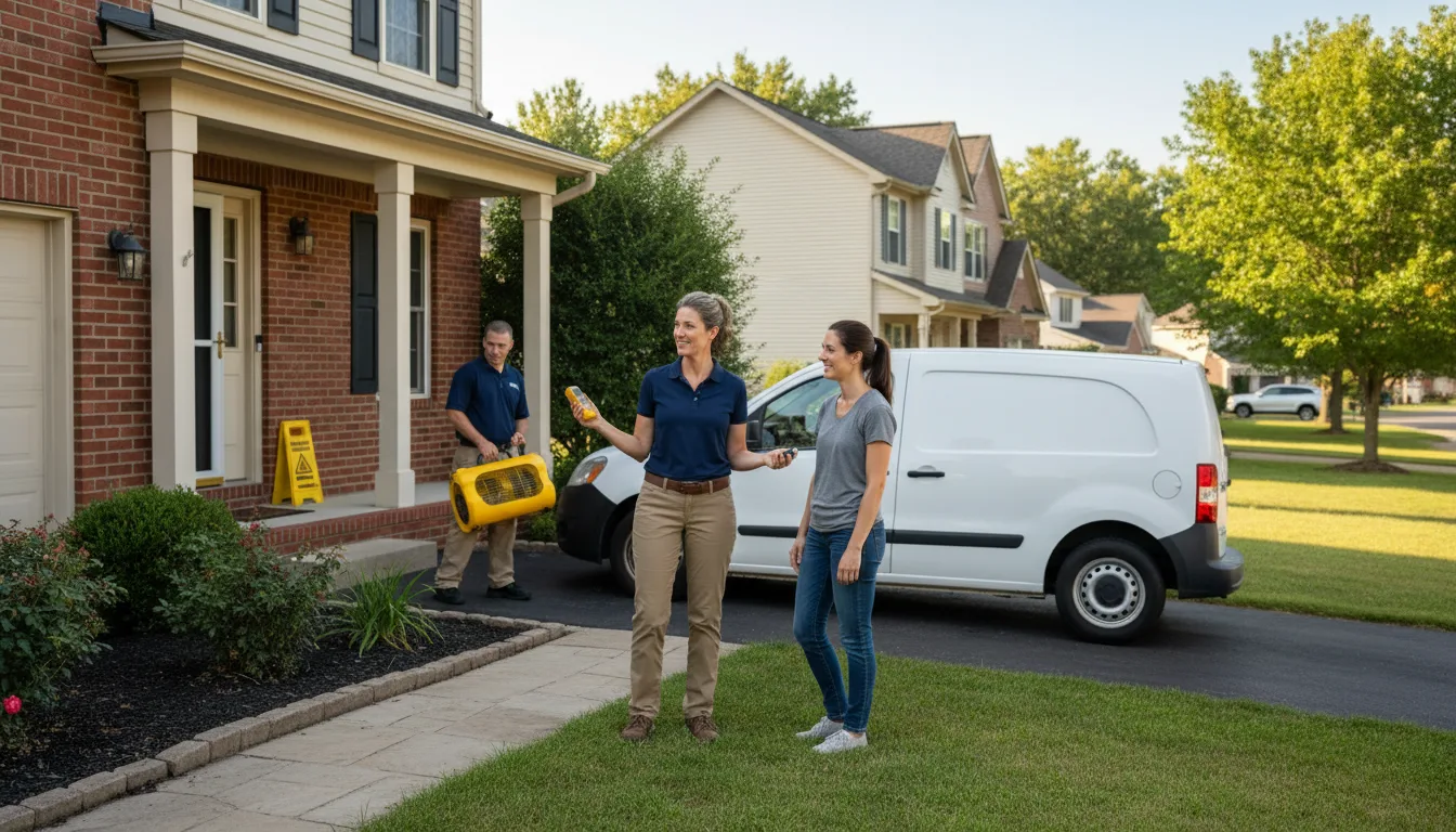 Water restoration image for Dehumidification And Cleanup Services in Island, KY